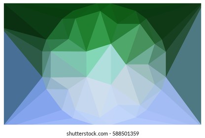 Light Blue, Green vector diamond Pattern. Geometric Gemstone sample. Repeating template with a gem in center. Jewelry gems texture for your design. Pattern can be used for background.