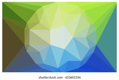 Light Blue, Green vector diamond Pattern. Geometric Gemstone sample. Repeating template with a gem in center. Jewelry gems texture for your design. Pattern can be used for background.
