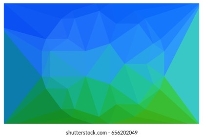 Light Blue, Green vector diamond Pattern. Geometric Gemstone sample. Repeating template with a gem in center. Jewelry gems texture for your design. Pattern can be used for background.