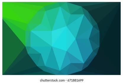 Light Blue, Green vector diamond Pattern. Geometric Gemstone sample. Repeating template with a gem in center. Jewelry gems texture for your design. Pattern can be used for background.