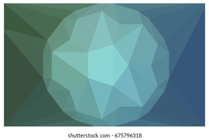 Light Blue, Green vector diamond Pattern. Geometric Gemstone sample. Repeating template with a gem in center. Jewelry gems texture for your design. Pattern can be used for background.
