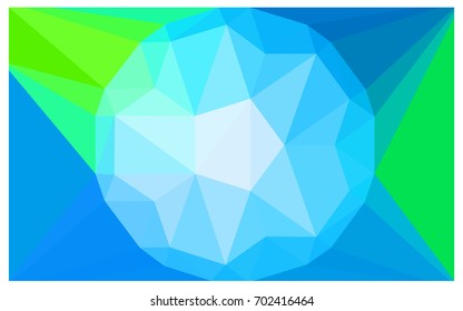 Light Blue, Green vector diamond Pattern. Geometric Gemstone sample. Repeating template with a gem in center. Jewelry gems texture for your design. Pattern can be used for background.
