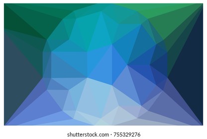 Light Blue, Green vector diamond Pattern. Geometric Gemstone sample. Repeating template with a gem in center. Jewelry gems texture for your design. Pattern can be used for background.