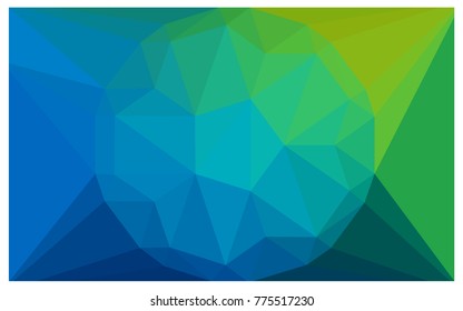 Light Blue, Green vector diamond Pattern. Geometric Gemstone sample. Repeating template with a gem in center. Jewelry gems texture for your design. Pattern can be used for background.