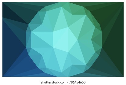 Light Blue, Green vector diamond Pattern. Geometric Gemstone sample. Repeating template with a gem in center. Jewelry gems texture for your design. Pattern can be used for background.