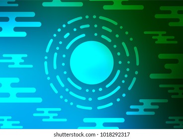 Light Blue, Green vector doodle blurred background. Doodles on blurred abstract background with gradient. A new texture for your design.