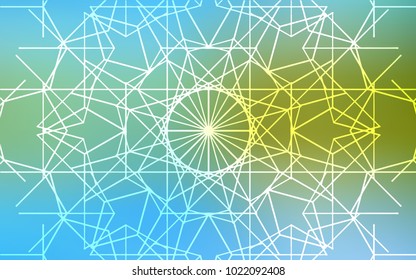 Light Blue, Green vector doodle bright pattern. Creative illustration in blurred style with doodles made by child. The textured pattern can be used for website.
