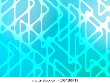 Light Blue, Green vector doodle blurred pattern. An elegant bright illustration with lines in Natural style. A completely new design for your business.