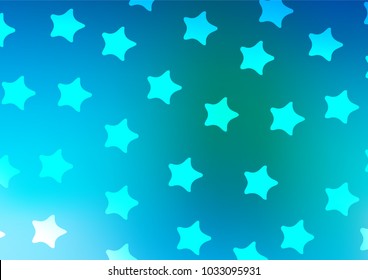 Light Blue, Green vector doodle blurred background. Modern geometrical abstract illustration with doodles. The pattern can be used for coloring books and pages for kids.