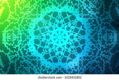 Light Blue, Green vector doodle bright template. Modern geometrical abstract illustration with doodles drawn by child. The completely new template can be used for your brand book.