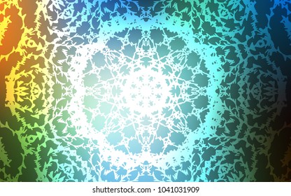 Light Blue, Green vector doodle bright pattern. An elegant bright illustration with lines drawn by child in Natural style. The doodle design can be used for your web site.