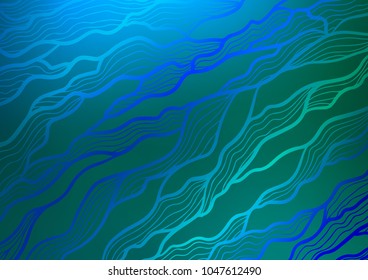 Light Blue, Green vector doodle blurred pattern. A completely new color illustration in doodle style. The best blurred design for your business.