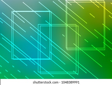 Light Blue, Green vector doodle blurred template. A completely new color illustration in doodle style. Brand-new style for your business design.