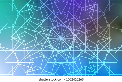 Light Blue, Green vector doodle bright pattern. An elegant bright illustration with lines drawn by child in Natural style. The pattern can be used for wallpapers and coloring books.