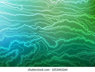 Light Blue, Green vector doodle blurred texture. A vague abstract illustration with doodles in Indian style. The best blurred design for your business.