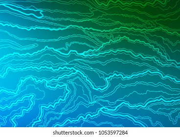 Light Blue, Green vector doodle blurred template. An elegant bright illustration with lines in Natural style. Brand-new style for your business design.