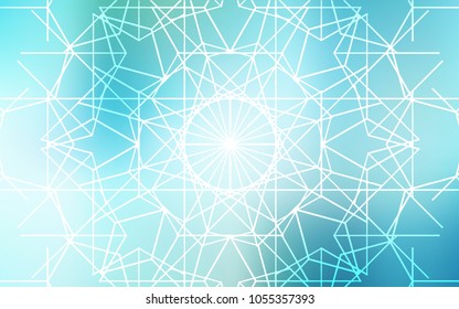 Light Blue, Green vector doodle blurred pattern. Doodles created by child on blurred abstract background with gradient. The template can be used as a background for cell phones.