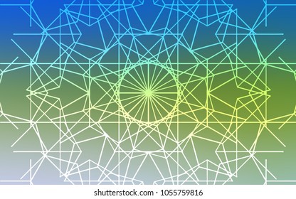 Light Blue, Green vector doodle bright pattern. Doodles created by child on blurred abstract background with gradient. The textured pattern can be used for website.