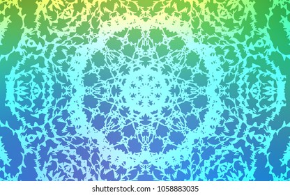 Light Blue, Green vector doodle blurred template. Sketchy doodles drawn by child on blurred background. The textured pattern can be used for website.