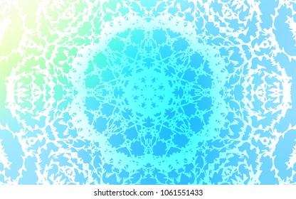 Light Blue, Green vector doodle blurred background. Doodle illustration made by child in Origami style with gradient. The textured pattern can be used for website.