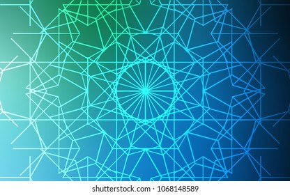 Light Blue, Green vector doodle blurred template. Creative illustration in blurred style with doodles made by child. A completely new design for your business.