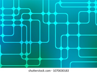 Light Blue, Green vector doodle blurred template. Geometric doodle illustration in Origami style with gradient. Hand painted design for web, wrapping, wallpaper.