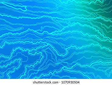 Light Blue, Green vector doodle blurred pattern. Decorative shining illustration with doodles on abstract template. A completely new template for your business design.