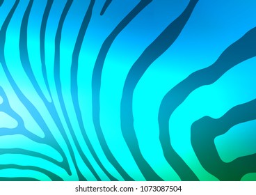 Light Blue, Green vector doodle blurred texture. Blurred decorative design in Indian style with Zen tangles. The pattern can be used for wallpapers and coloring books.