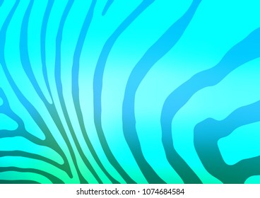 Light Blue, Green vector doodle blurred background. Colorful abstract illustration with lines in Asian style. A completely new design for your business.