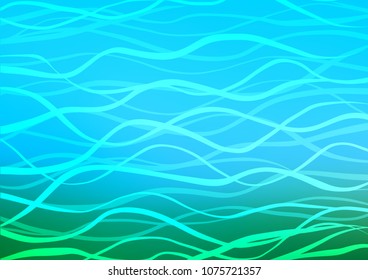 Light Blue, Green vector doodle blurred pattern. Colorful illustration in abstract style with doodles and Zen tangles. Brand-new style for your business design.