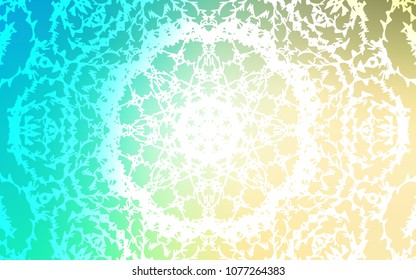Light Blue, Green vector doodle bright layout. An elegant bright illustration with lines drawn by child in Natural style. The template can be used as a background for cell phones.