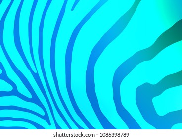 Light Blue, Green vector doodle blurred texture. An elegant bright illustration with lines in Natural style. The pattern can be used for coloring books and pages for kids.