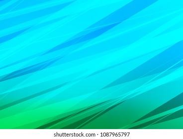 Light Blue, Green vector doodle blurred template. Decorative shining illustration with doodles on abstract template. The elegant pattern can be used as a part of a brand book.