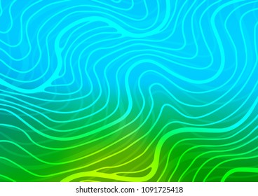 Light Blue, Green vector doodle blurred pattern. Creative illustration in blurred style with doodles and Zen tangles. The completely new template can be used for your brand book.