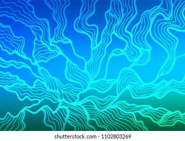 Light Blue, Green vector doodle blurred pattern. Brand-new colored illustration in blurry style with doodles. The doodle design can be used for your web site.