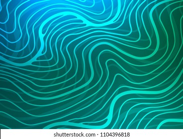 Light Blue, Green vector doodle blurred template. Shining colored illustration with doodles in Zen tangle style. A completely new design for your business.