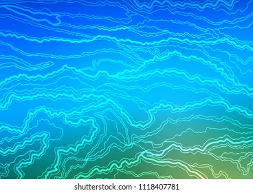 Light Blue, Green vector doodle blurred pattern. Doodles on blurred abstract background with gradient. The elegant pattern can be used as a part of a brand book.