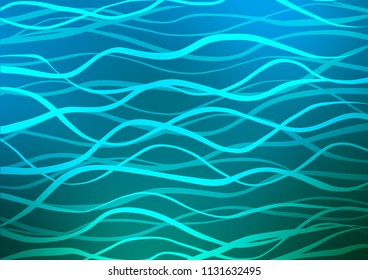 Light Blue, Green vector doodle blurred texture. Shining colored illustration with doodles in Zen tangle style. The template can be used as a background for cell phones.