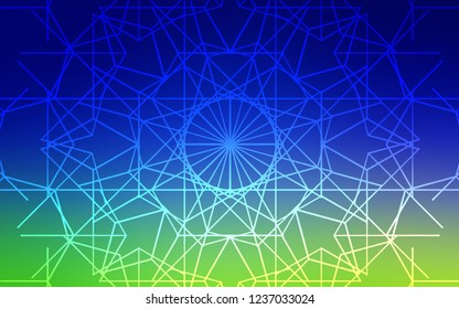 Light Blue, Green vector doodle bright pattern. Creative illustration in blurred style with doodles made by child. A completely new design for your business.