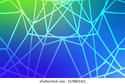 Light Blue, Green vector doodle blurred pattern. Blurred decorative design in Indian style with lines drown by child. The doodle design can be used for your web site.