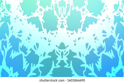 Light Blue, Green vector doodle blurred background. Childish elegant natural pattern with gradient. A completely new template for your business design.