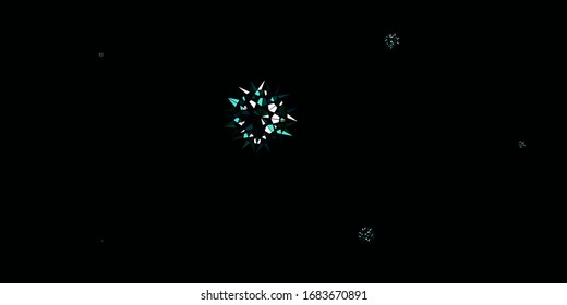 Light Blue, Green vector doodle pattern with flowers. Colorful flowers in natural style on simple background. Pattern for women day promotion.