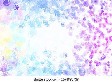 Light Blue, Green vector doodle texture with branches. Illustration with doodles on abstract template. A new texture for your wallpaper design.
