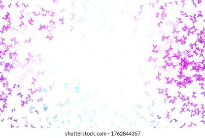 Light Blue, Green vector doodle texture with branches. Abstract illustration with leaves, branches in doodles style. Doodle design for your web site.
