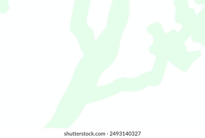 Azul claro, patrón de garabato de Vector verde con hojas, ramas. Hojas y ramas con gradiente sobre fondo blanco. Nueva Plantilla para tu libro de marca.