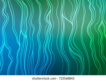 Light Blue, Green vector doodle blurred background. A completely new color illustration in doodle style. The template can be used as a background for cell phones.