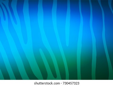 Light Blue, Green vector doodle blurred texture. Ethnic elegant natural pattern with gradient. A new texture for your design.