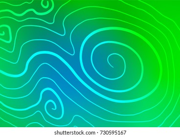 Light Blue, Green vector doodle blurred texture. Blurred decorative design in Indian style with Zen tangles. The pattern can be used for coloring books and pages for kids.