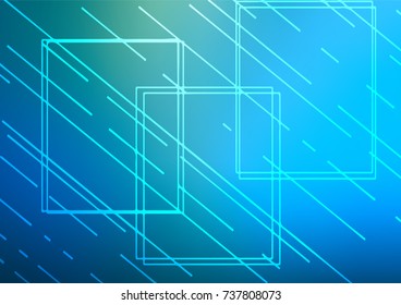 Light Blue, Green vector doodle blurred pattern. A vague abstract illustration with doodles in Indian style. The elegant pattern can be used as a part of a brand book.