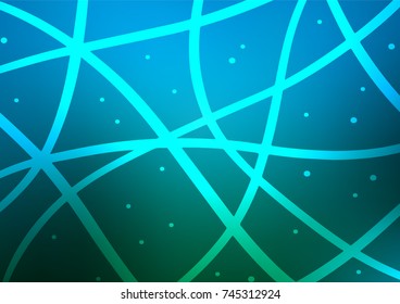 Light Blue, Green vector doodle blurred pattern. Doodles on blurred abstract background with gradient. The best blurred design for your business.